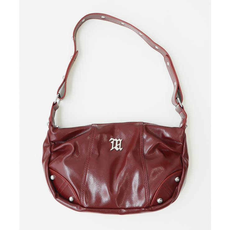 ワイン | メタルパーツハーフムーンバッグ | WEGO【WOMEN】