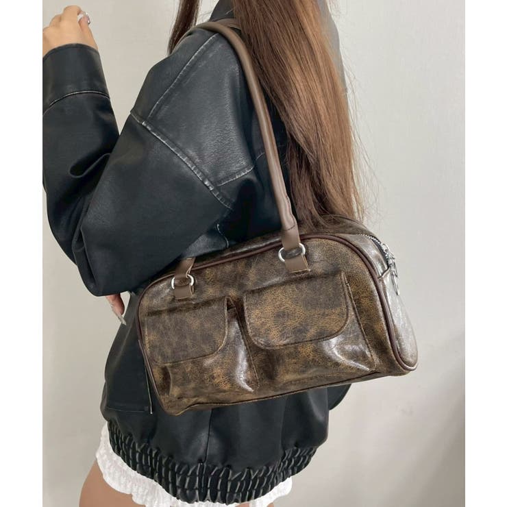 柄1 | ヴィンテージ風ボストンバッグ | WEGO【WOMEN】