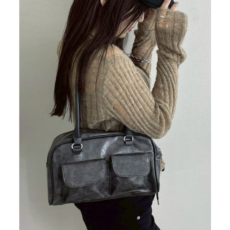 ヴィンテージ風ボストンバッグ | WEGO【WOMEN】 | 詳細画像4 