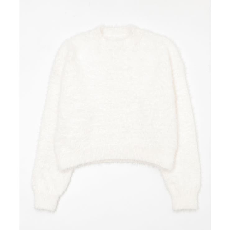 オフホワイト | シャギーニットプルオーバー | WEGO【WOMEN】