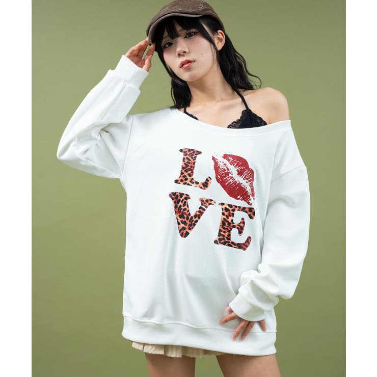レオパードロゴオフショルSWT | WEGO【WOMEN】 | 詳細画像4 