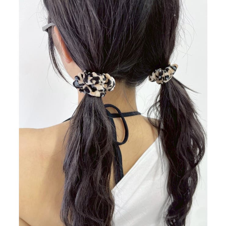 L2Pベロアレオパードミニシュシュ | WEGO【WOMEN】 | 詳細画像2 