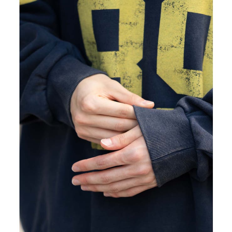 ケミカルウォッシュナンバリングプルオーバー | WEGO【MEN】 | 詳細画像6 