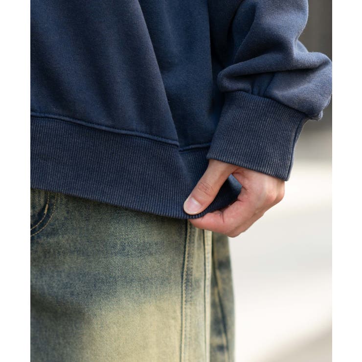 ケミカルウォッシュナンバリングプルオーバー | WEGO【MEN】 | 詳細画像7 