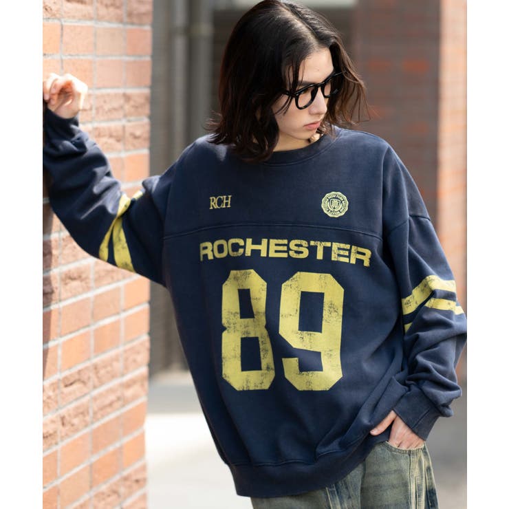 ケミカルウォッシュナンバリングプルオーバー | WEGO【MEN】 | 詳細画像10 