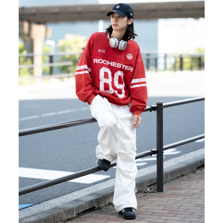 ケミカルウォッシュナンバリングプルオーバー | WEGO【MEN】 | 詳細画像16 