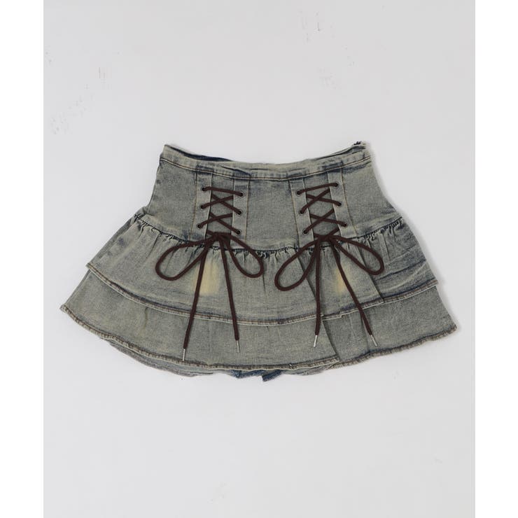 レースアップティアードミニスカパン | WEGO【WOMEN】 | 詳細画像8 