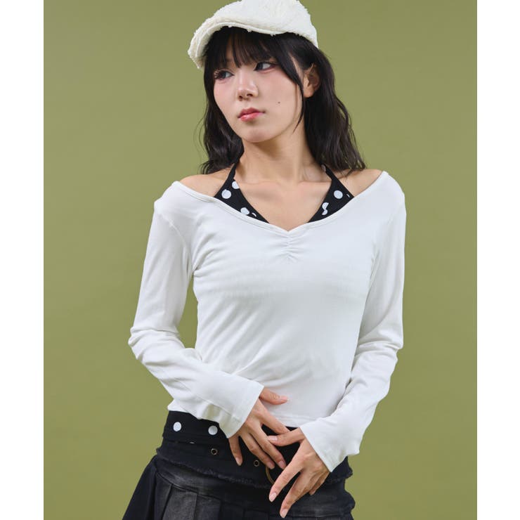 ドッドレイヤードトップス | WEGO【WOMEN】 | 詳細画像1 