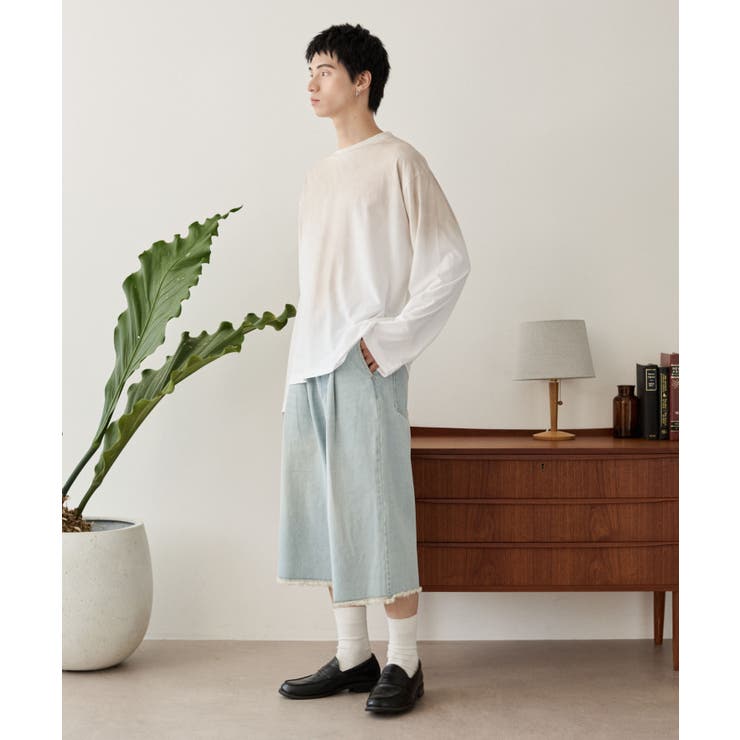 クロップドワイドデニムパンツ | WEGO【MEN】 | 詳細画像12 