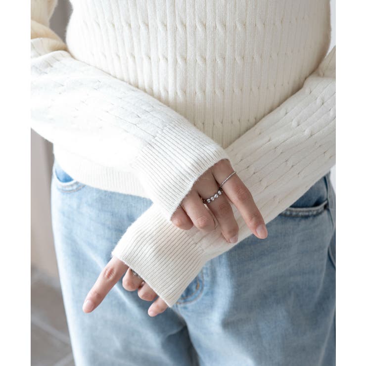 別注USPOLOケーブルニットポロ | WEGO【WOMEN】 | 詳細画像7 