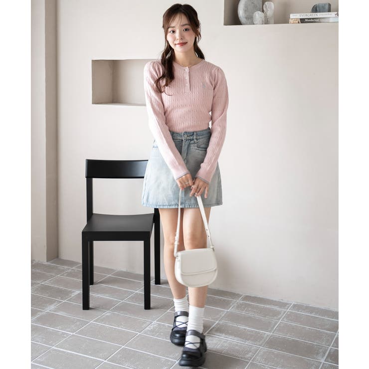 別注USPOLOヘンリーネックニットPO | WEGO【WOMEN】 | 詳細画像3 