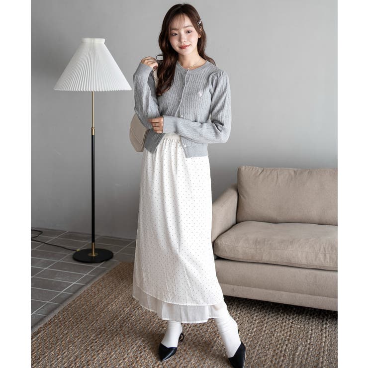 別注USPOLOケーブルニットカーデ | WEGO【WOMEN】 | 詳細画像4 