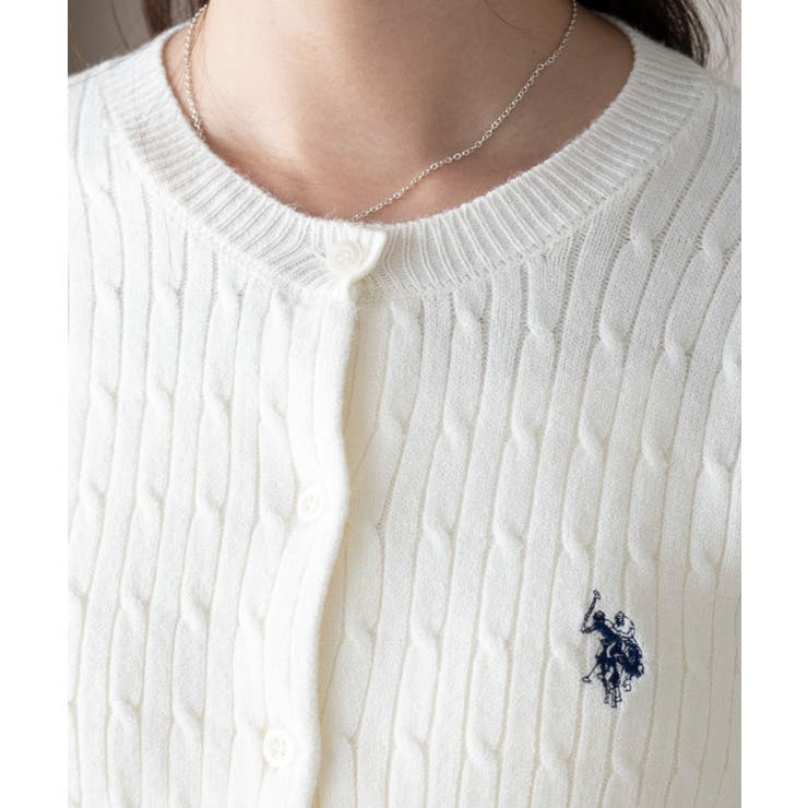 別注USPOLOケーブルニットカーデ | WEGO【WOMEN】 | 詳細画像6 