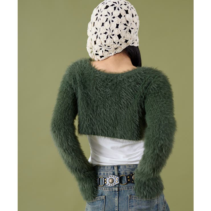 シャギーショートニットカーデ | WEGO【WOMEN】 | 詳細画像10 