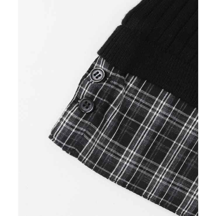 チェックドッキングWジップニット | WEGO【WOMEN】 | 詳細画像16 