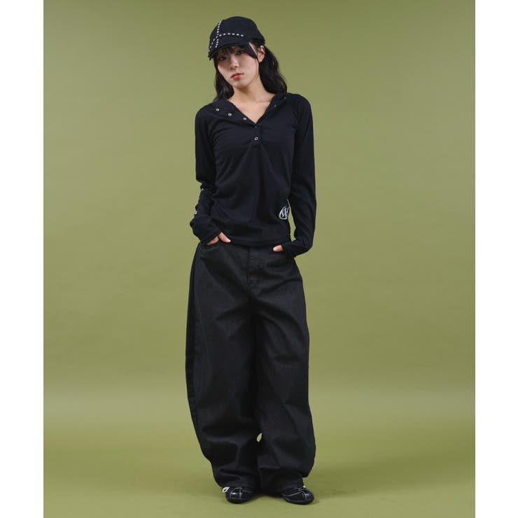 レオパクロスパッチスタッズデニム | WEGO【WOMEN】 | 詳細画像2 