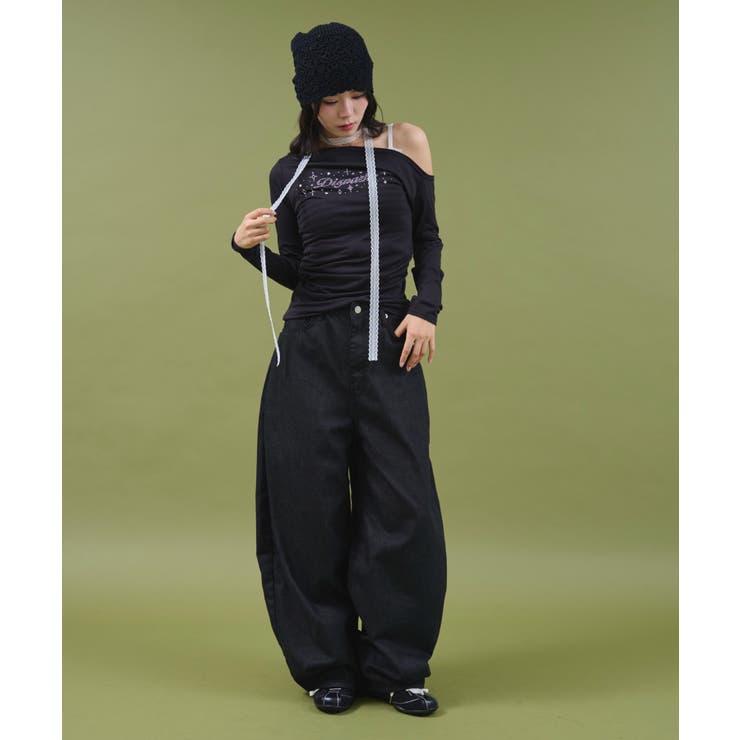 レオパクロスパッチスタッズデニム | WEGO【WOMEN】 | 詳細画像3 