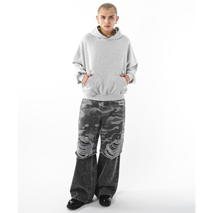 バルーンクロップドプルパーカー | WEGO【MEN】 | 詳細画像12 