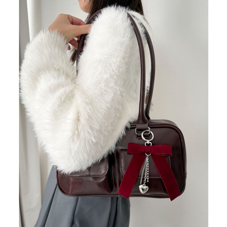 チャーム付きスクエアボストンバッグ | WEGO【WOMEN】 | 詳細画像7 