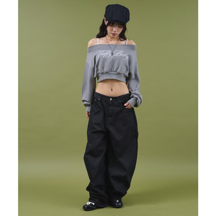 ワイドショルダーロゴスウェット | WEGO【WOMEN】 | 詳細画像3 