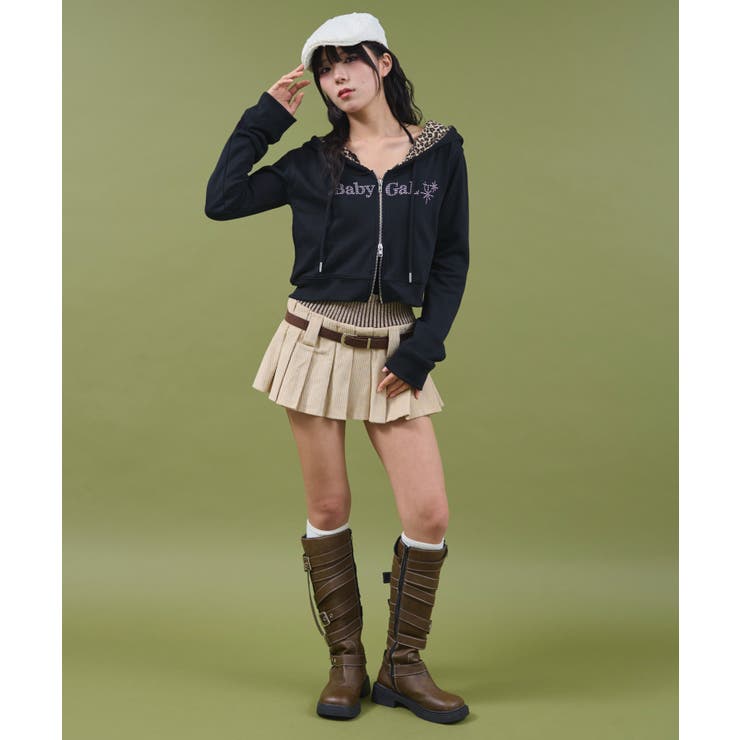 ラインストーンショートパーカー | WEGO【WOMEN】 | 詳細画像2 