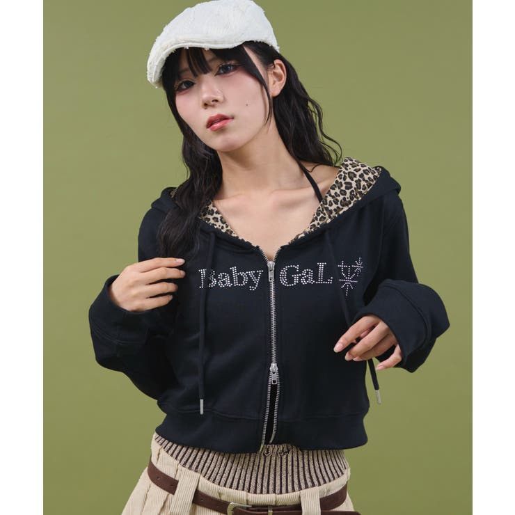 ラインストーンショートパーカー | WEGO【WOMEN】 | 詳細画像4 