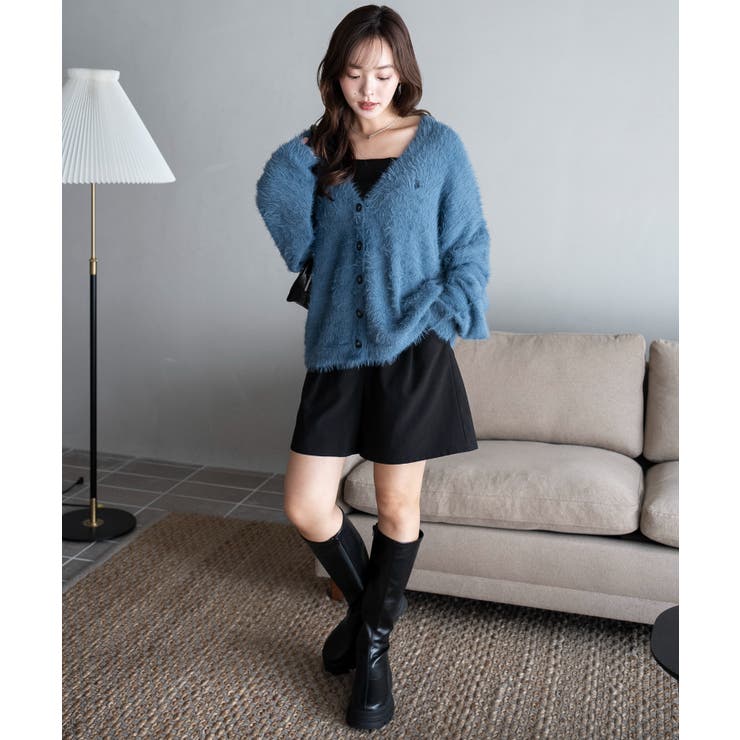 別注USPOLOシャギーニットカーデ | WEGO【WOMEN】 | 詳細画像7 