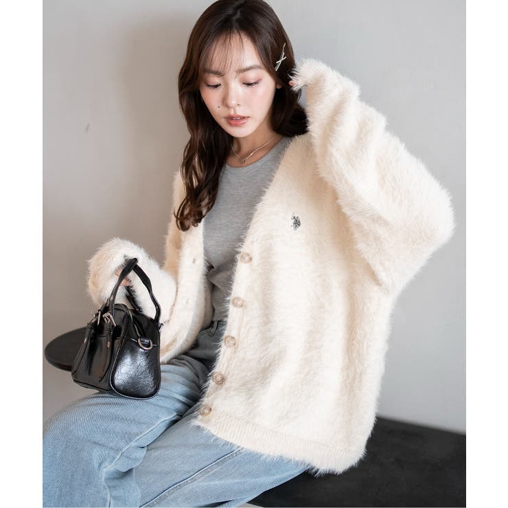 別注USPOLOシャギーニットカーデ | WEGO【WOMEN】 | 詳細画像11 