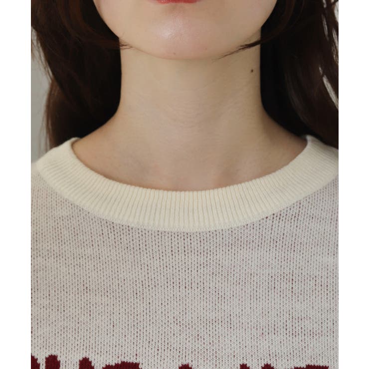 レタリングニットプルオーバー | WEGO【WOMEN】 | 詳細画像5 
