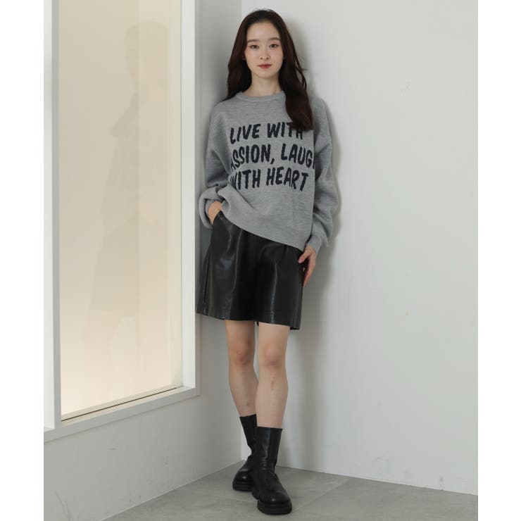 レタリングニットプルオーバー | WEGO【WOMEN】 | 詳細画像18 