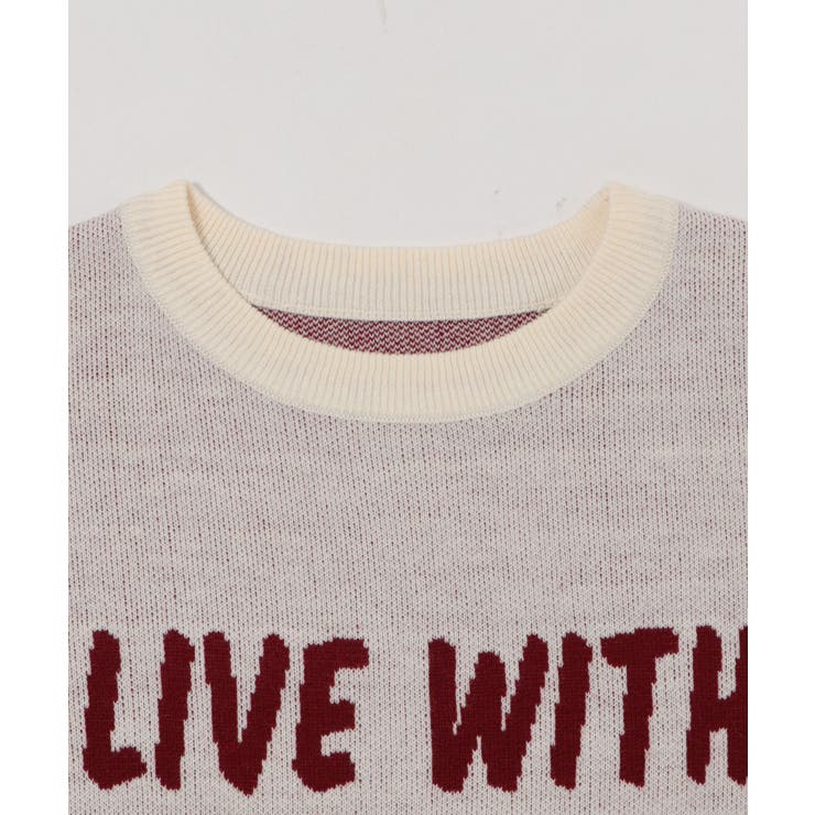 レタリングニットプルオーバー | WEGO【WOMEN】 | 詳細画像21 