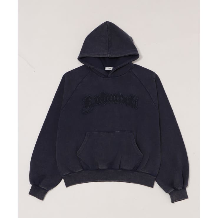 ネイビー | ショートグラフィックプルパーカー | WEGO【MEN】