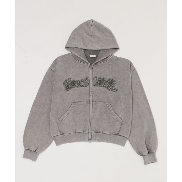 グレー | ショートグラフィックZIPパーカー | WEGO【MEN】