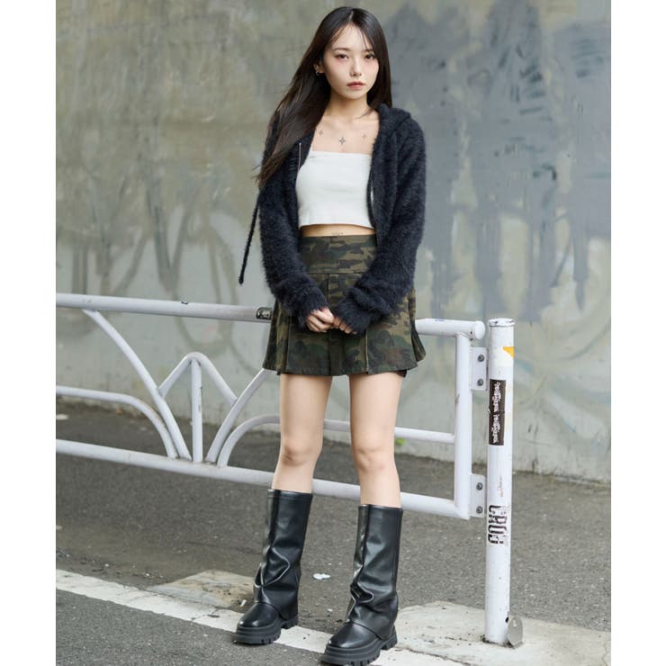 シャギーニットジップパーカー | WEGO【WOMEN】 | 詳細画像4 