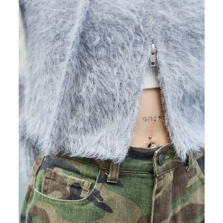 シャギーニットジップパーカー | WEGO【WOMEN】 | 詳細画像8 