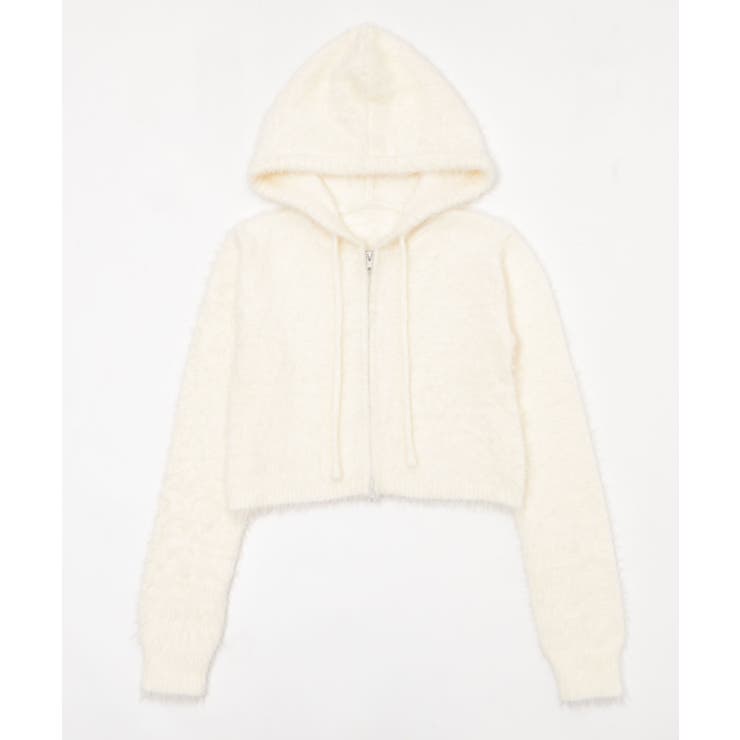 シャギーニットジップパーカー | WEGO【WOMEN】 | 詳細画像20 