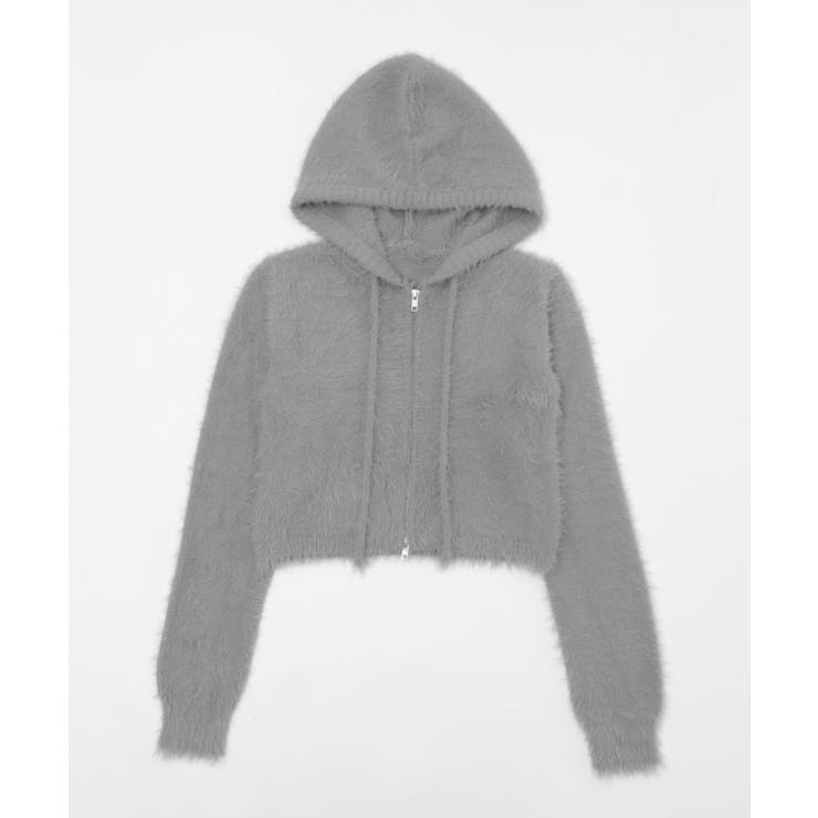 シャギーニットジップパーカー | WEGO【WOMEN】 | 詳細画像21 