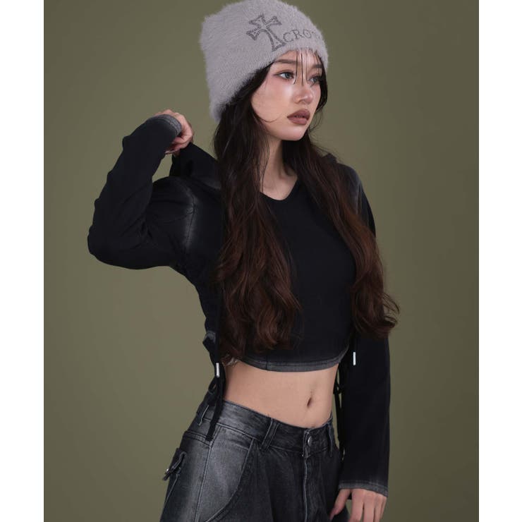 サイドギャザーブリーチフーディー | WEGO【WOMEN】 | 詳細画像8 