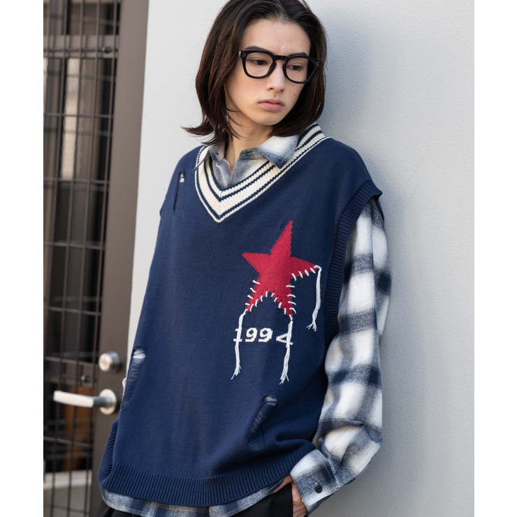 ダメージチルデンベスト | WEGO【MEN】 | 詳細画像8 