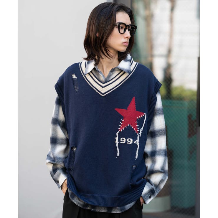 ダメージチルデンベスト | WEGO【MEN】 | 詳細画像11 