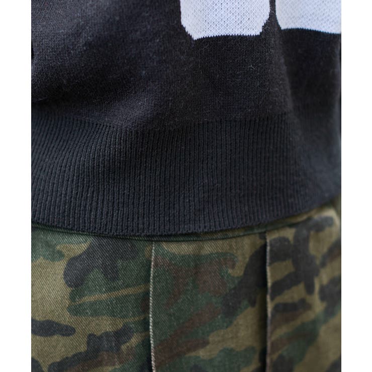 オープンショルダーナンバリングニット | WEGO【WOMEN】 | 詳細画像5 