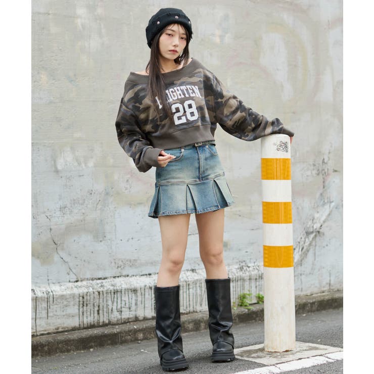 オフショルショートスウェット | WEGO【WOMEN】 | 詳細画像3 