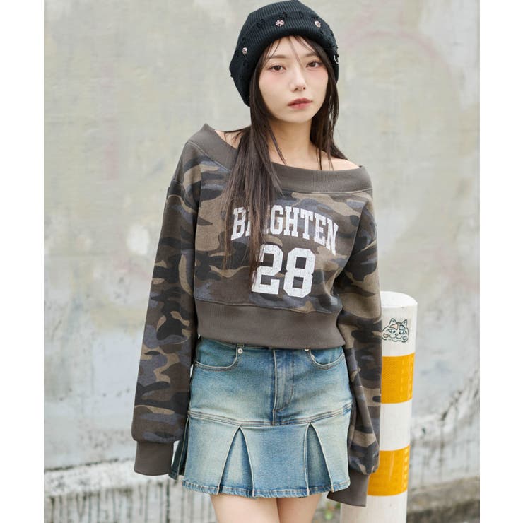 オフショルショートスウェット | WEGO【WOMEN】 | 詳細画像13 