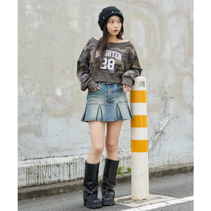 オフショルショートスウェット | WEGO【WOMEN】 | 詳細画像14 