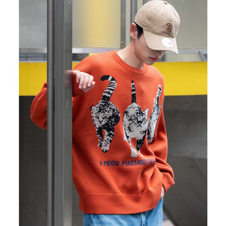 アニマルジャガードニットプルオーバー | WEGO【MEN】 | 詳細画像7 