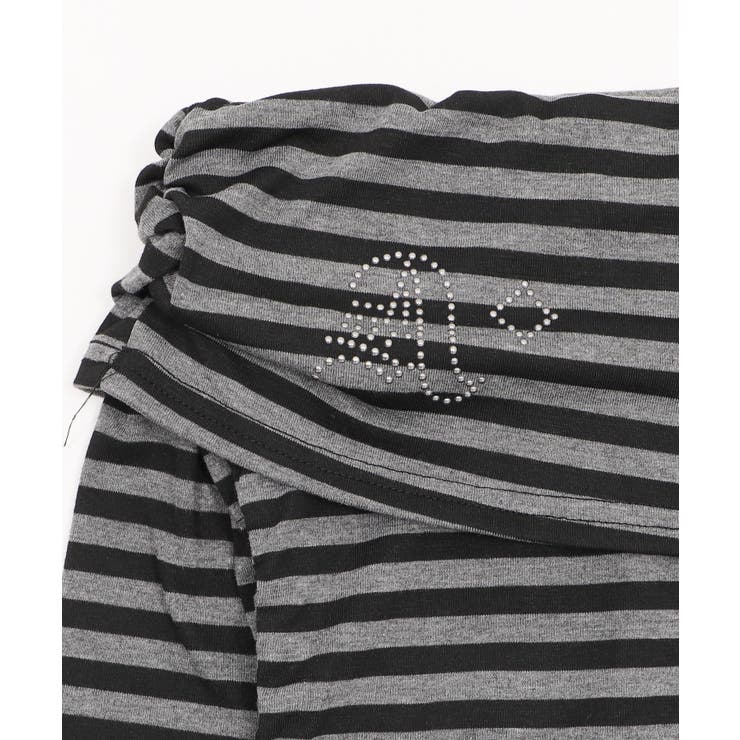 ロゴスタッズボーダーオフショルトップ | WEGO【WOMEN】 | 詳細画像13 