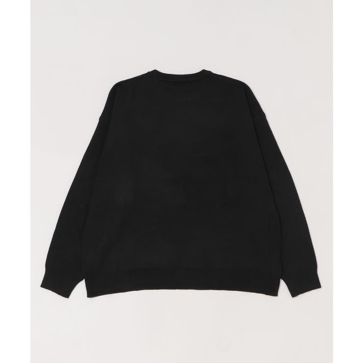 アクセ付きワンポイントニットプルオーバー | WEGO【MEN】 | 詳細画像2 