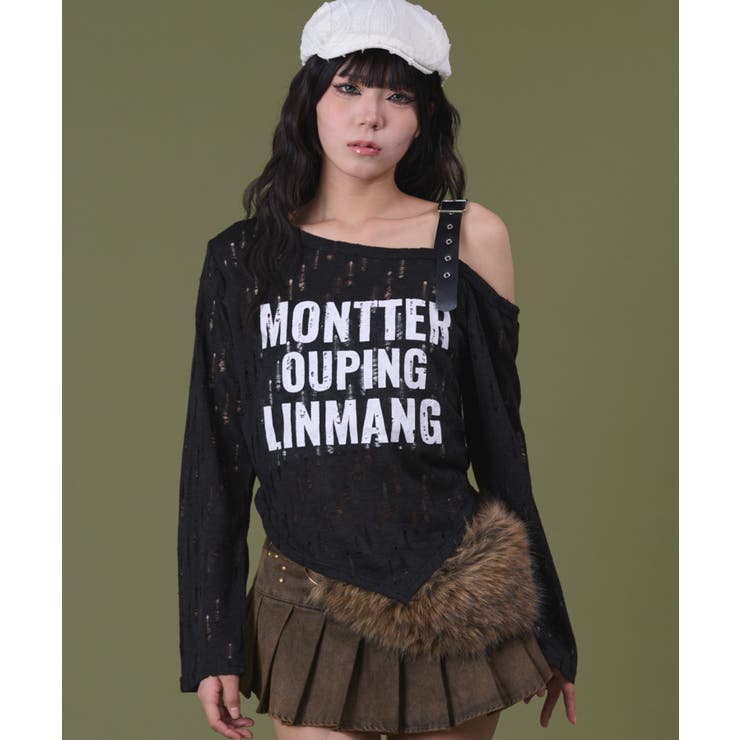 ベルトショルダーロゴニット | WEGO【WOMEN】 | 詳細画像9 