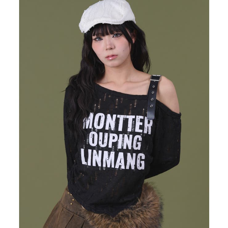 ベルトショルダーロゴニット | WEGO【WOMEN】 | 詳細画像11 