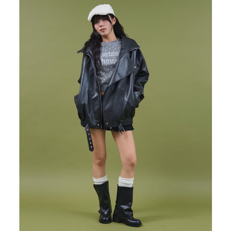 オーバーサイズPUジャケット | WEGO【WOMEN】 | 詳細画像2 